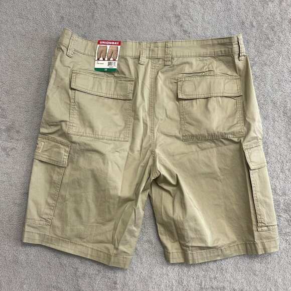 NEW Unionbay Men's Size 38 Cargo Shorts Tan Cotton Spandex Blend - Picture 4 of 8